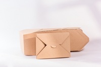 Boîte à emporter pliable en papier kraft brun de qualité alimentaire, étanche, emballage alimentaire jetable pour restaurant