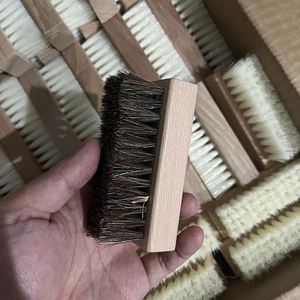 Factory Price Horsehair Sneaker Shoe Cleaning <b>Brush</b> Wood Suede Shoe <b>Brush</b> for Cleaning - Product Image 5