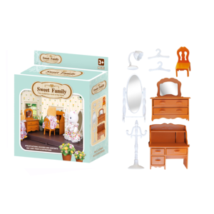 Meilleure Vente 2025 : Ensemble de Meubles Miniatures Famille de la Forêt pour Maison de Poupée, Jouet de Jeu de Rôle pour Enfants, Jouets d'Imitation, Salon de Maison de Poupée SF2021080101 - Product Image 2