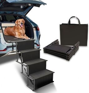 Rampe pliable pour voiture avec surface antidérapante, pour chiens de grande taille, portable, pour voitures et camions, 4 marches - Product Image 1