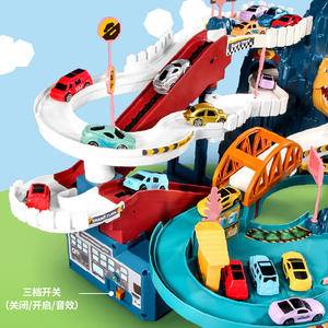 Inertiel petit véhicule électrique enroulement escalier bricolage assemblage construction <span class=keywords><strong>voiture</strong></span> toboggan aventure piste <span class=keywords><strong>voiture</strong></span> enfants fente <span class=keywords><strong>jouet</strong></span> - Product Image 4