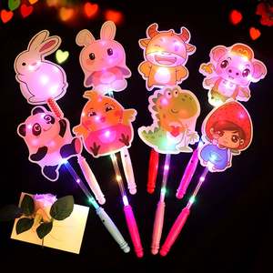 ألعاب Led Led مضيئة عصا سحرية وامضة كرة أرنب شفافة حلوى كرتون توهج عصا نجمة - Product Image 5