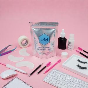 Sacs d'emballage pour extensions de cils en aluminium imprimé personnalisé PRIDISO, à poser - Product Image 1