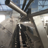 Machine automatique d'épluchage de volailles, 6000 oiseaux/jour, moteur principal pour l'élimination des plumes pour ligne d'abattage de poulets et de canards