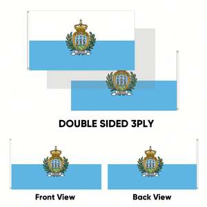 Banderas de <span class=keywords><strong>San</strong></span> Marino al por Mayor de 3x5 pies, Poliéster 68D/100D, Personalización de Todas las Naciones, Envío Rápido, Proveedor Confiable, Entrega Rápida - Product Image 4