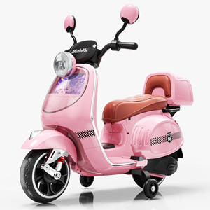 OEM ODM Motocicleta de 12V con Asiento de Cuero, Faros LED y Ruedas de Entrenamiento - Product Image 3