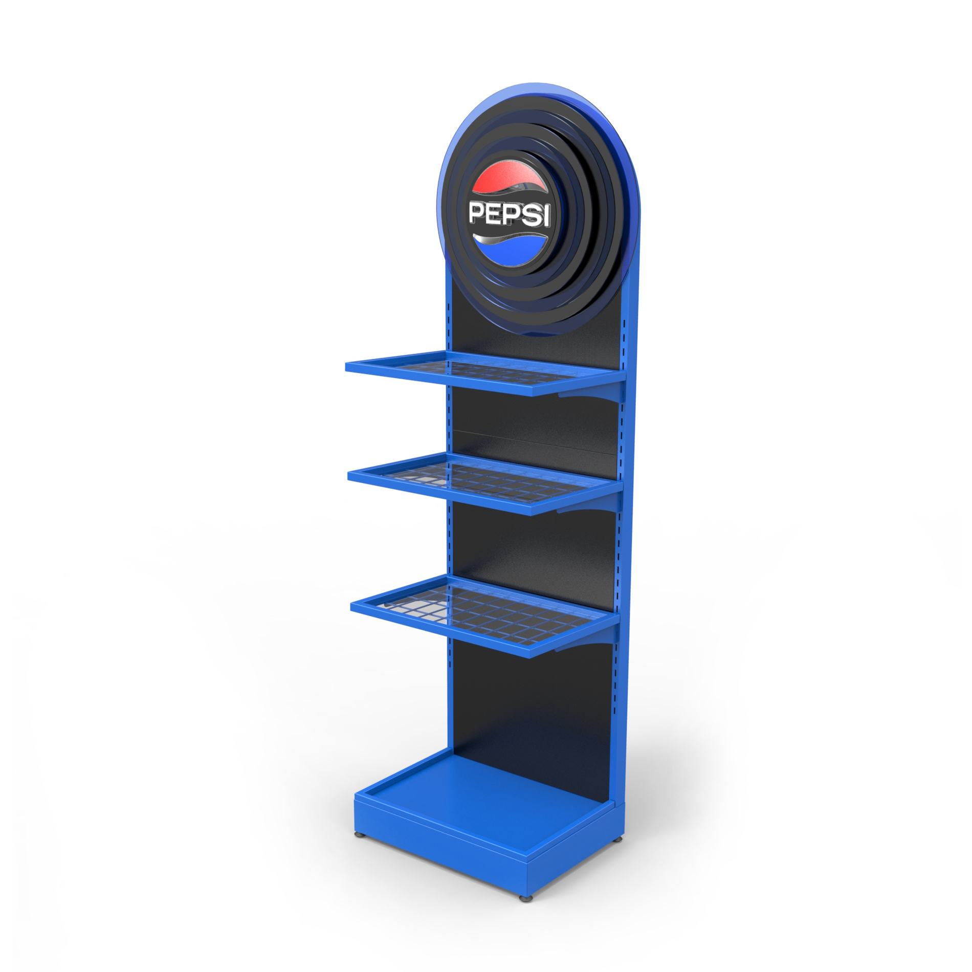 Metal Drink Bottle Display Stand with LED Lighted Logo for Wholesale — view 2