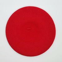 Automne hiver ruban français rond cercle broderie personnalisée hommes renard vert laine béret Capfake cachemire peintre chapeau à vendre Pour F