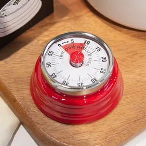 Gloway Gawai Rumah Gaya Jepang Magnet Timer Mekanik Dapur untuk Memasak