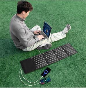 Panneau solaire monocristallin pliable 5V 18V 12V, chargeur solaire portable pour le camping en plein air, la randonnée, la recharge de téléphone, la banque d'alimentation - Product Image 2