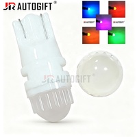Ampoules LED T10 12V 24V W5W en céramique 2835 3SMD 168 194 pour plaques d'immatriculation, clignotants latéraux, lampes de lecture et ampoules de stationnement auto