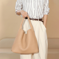 Sac tissé fait main pour femme, élégant et décontracté, sac à main et à bandoulière grande capacité, sac de maternité et pour enfant, sac à l'épaule