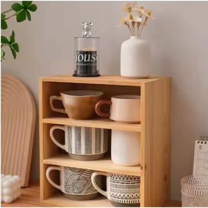 Bamboo Desktop <b>Storage</b> <b>Box</b> Rectangle Standing Type 2L Office Organizer Living Room Bedroom <b>Kitchen</b> Tidy Stationery <b>Storage</b> - Product Image 4