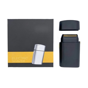 <span class=keywords><strong>Rasoir</strong></span> électrique pour hommes rechargeable par USB avec lame en acier inoxydable Surface miroir pour la coupe de la barbe domestique Poignée en plastique - Product Image 1