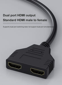 JustLink 0,3 M 1-en-2 para HDMI Audio Adaptador convertidor Cable 1080p HDTV Splitter para Laptop Monitor para computadoras de escritorio - Product Image 3