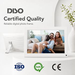 Cadre photo intelligent de 10 pouces avec grand écran haute définition, Wi-Fi, en plastique ABS, partage de photos à distance, idéal pour offrir des cadeaux aux aînés - Product Image 5