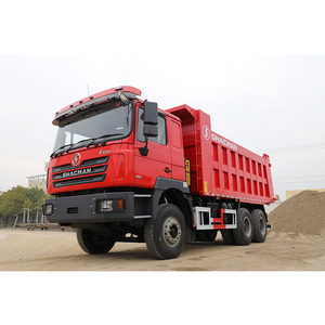 Camion benne Shacman F3000 6x4 rouge 50T 10 roues à vendre - Product Image 4