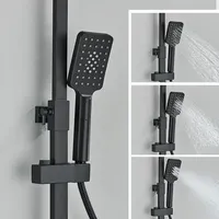 Nouvelle Douche Complète 4 Fonctions en Laiton Noir Mat Haute Pression Effet Pluie pour Salle de Bain 2026