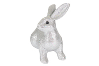 Lapin à longues oreilles en peluche poupée Animal jouet argent polystyrène décorations de fête de Pâques cadeau d'anniversaire lapin ours chien jouets