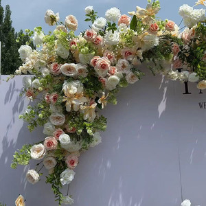 Camino <span class=keywords><strong>de</strong></span> Mesa <span class=keywords><strong>de</strong></span> <span class=keywords><strong>Flores</strong></span> Artificiales Románticas Hechas a Mano <span class=keywords><strong>de</strong></span> Alta Calidad para Decoración del Hogar, Decoración <span class=keywords><strong>de</strong></span> Escritorio para Fiestas, Centros <span class=keywords><strong>de</strong></span> Mesa - Product Image 1