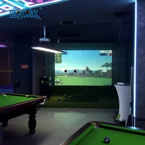 Indoor Golf Simulator Interaktives Projektions-Golfspiel mit Golf Simulator Screen