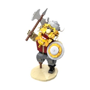 Funbuild Mini Hình Gạch Đồ Chơi MOC-198104 Viking Người Đàn Ông Mô Hình Lắp Ráp Gạch Đồ Chơi Gạch Xây Dựng Khối Thiết Lập - Product Image 3