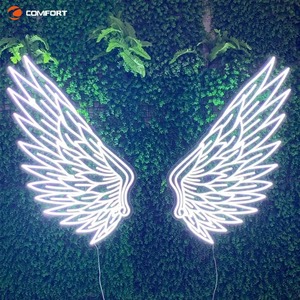 Offre spéciale publicité personnalisée illuminée extérieur intérieur marque logo lumière Led acrylique ailes enseigne néon - Product Image 1