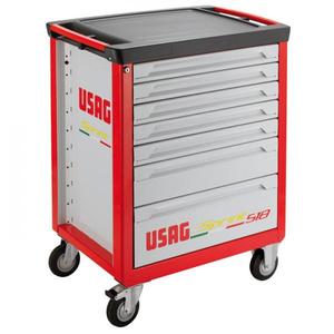 USAG - 05180105BB Armoire à roulettes Sprint-7 tiroirs (vides)-EAN 8010239284487 ROLLING WORKSHOPS ROLLER CABINETS - Product Image 2
