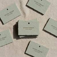 Étiquette de couleur minimaliste Morandi |   Étiquette de créateur avec finition de marquage à chaud de qualité supérieure |   Papier fantaisie esthétique aux tons doux, encre écologique