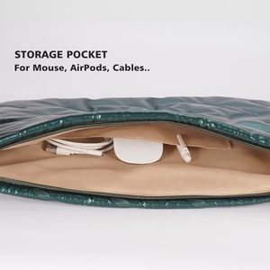 Mỏng Máy Tính Xách Tay Tay Áo Trường Hợp Đối Với 14 15 Inch Máy Tính Xách Tay Bìa Túi Puffy Mềm Mang Trường Hợp Đối Với Máy Tính Máy Tính Bảng Không Thấm Nước - Product Image 6