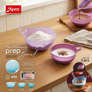 ANAX Ensemble de bols doseurs et cuillères en plastique alimentaire avec bec verseur et poignée, compatible micro-ondes, sans BPA, passe au lave-vaisselle, pour la pâtisserie et la cuisine - Product Image 2