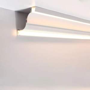 Barang baru lampu sisi ganda 70mm * 90mm ekstrusi LED saluran utama lampu sudut langit-langit LED Strip profil cahaya - Product Image 2