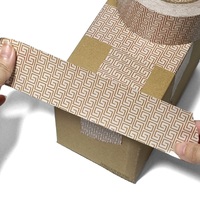 Ruban adhésif kraft biodégradable écologique personnalisable avec logo imprimé, ruban gommé inscriptible pour emballage