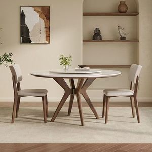 Mesa de Comedor Redonda 2026 de Estilo Retro para Cocina, Mesa Grande de Madera Rústica para Comedor - Product Image 3