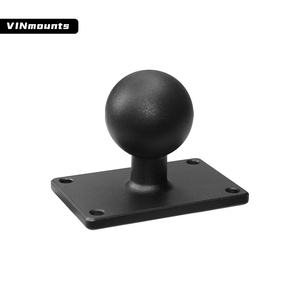 VINmounts Support à bille en aluminium de 1,5 pouce de taille C pour appareils marins et nautiques, base rectangulaire 38*63,5 mm VIN-C-039 - Product Image 1