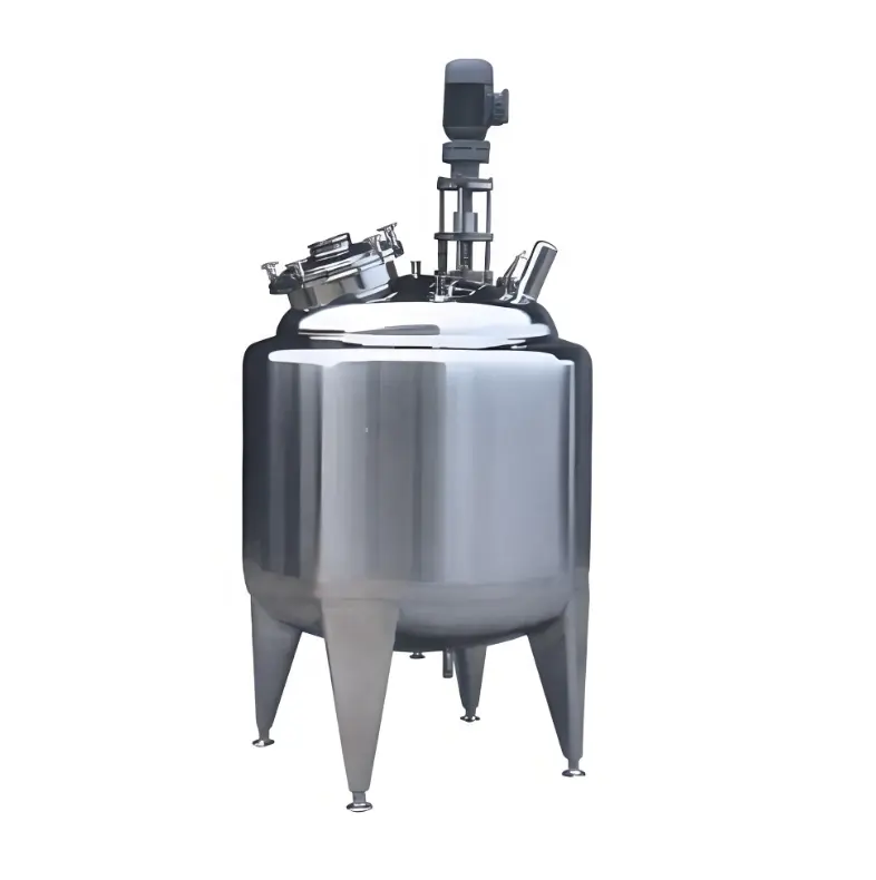 Tanque de mezcla refrigerado VBJX con champú homogeneizador al vacío extraíble con agitador Producción de cosméticos