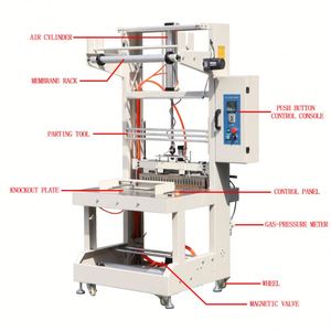 Máquina de embalaje de película termorretráctil de película PE, máquina termorretráctil directa, máquina de sellado de agua Mineral, envoltura de película tipo manga - Product Image 3
