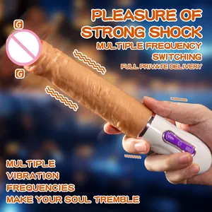 Kablosuz uzaktan kumanda otomatik mastürbasyon pompalama tabancası seks makinesi teleskopik seks oyuncakları yapay penis vibratör kadınlar için