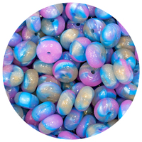 Perles d'abacus de 14 mm de qualité alimentaire, perles focales certifiées par un tiers, marque Mrs. Chewedbeads, vente en gros, pour bracelets, stylos, bijoux, bébés