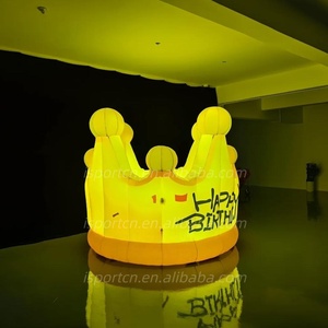 <span class=keywords><strong>Couronne</strong></span> Gonflable Interactive Lumineuse à LED – Accessoire Royal Scintillant Idéal pour les Campagnes d'Influence, les Anniversaires et les Fêtes - Product Image 3