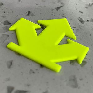 Patch 3D en silicone brillant pour transfert thermique, logo, impression sérigraphique pour T-shirt - Product Image 1