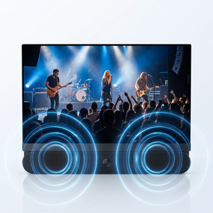 Téléviseur intelligent Android portable LED de 24 pouces avec batterie intégrée, haut-parleur, poignée en cuir pour le camping en plein air et l'utilisation en cuisine, écran de 24 pouces - Product Image 3