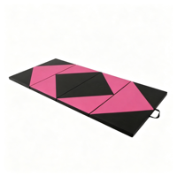 Tapis de gymnastique pliable en mousse épaisse pour yoga et acrobaties, portable pour l'entraînement de danse et le fitness à domicile