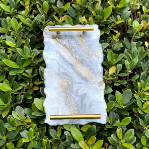 Bandeja de Servir de Resina Hecha a Mano y Personalizada con Diseño Ecológico, Nuevo Patrón, Apta para Lavavajillas y Microondas - Product Image 1