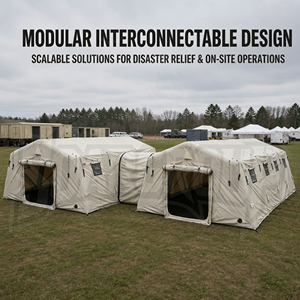 Carpa <span class=keywords><strong>de</strong></span> Rescate Médico Inflable <span class=keywords><strong>de</strong></span> PVC SOAR BC con Logotipo Personalizado, 4 Estaciones, 3 Habitaciones, Apertura Rápida, Gran Espacio, Resistente a los Rayos UV, Aislada y Resistente al Fuego - Product Image 1