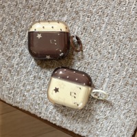 Étui IMD à pois pour AirPods 5 Pro 2 Air Pods 2 3, housse souple tendance et mignonne avec sangle pour écouteurs AirPods Pro 3