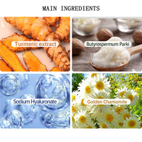 Marque privée Crème de nuit blanchissante et raffermissante pour la peau Crème anti-âge au curcuma pour éliminer les ridules et les rides