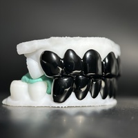 Grillz dentaires personnalisés en argent sterling 925 massif véritable, électroplaqué noir au laser, pour hommes, 6 dents supérieures et 6 dents inférieures, style Hip Hop