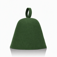 Chapeau de bain en feutre de laine mérinos 100 % naturelle, écologique, réutilisable, doux, motif dessin animé, pour spa et sauna, épaisseur 3 mm, pour adulte, prix de gros