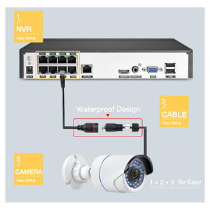 Techage 4K 8 Kênh H.265 NVR POE P2P 8MP Mạng Video Recorder Cho POE Camera Giám Sát CCTV 8CH NVR - Product Image 3